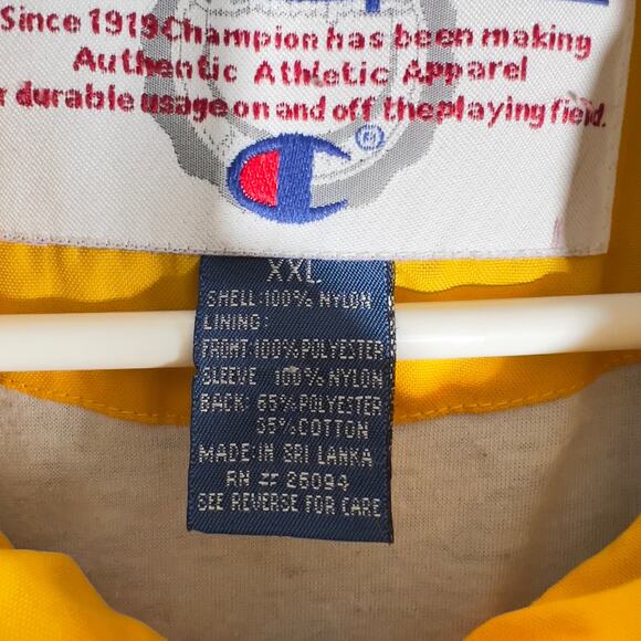 Champion 1/2 Zip Pullover XXL Vented Embroidered Logos Pockets Drawstring Waist - Picture 7 of 16